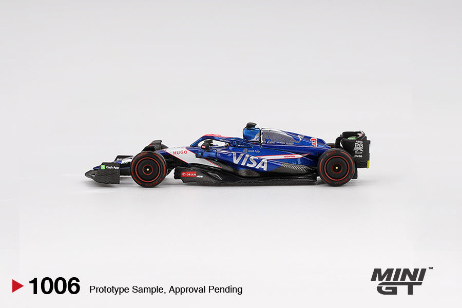 MINI GT #1006 1/64 RB VCARB 01 #3 Daniel Ricciardo 2024 F1 2024 Bahrain GP