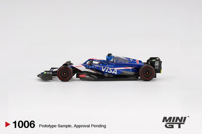 MINI GT #1006 1/64 RB VCARB 01 #3 Daniel Ricciardo 2024 F1 2024 Bahrain GP