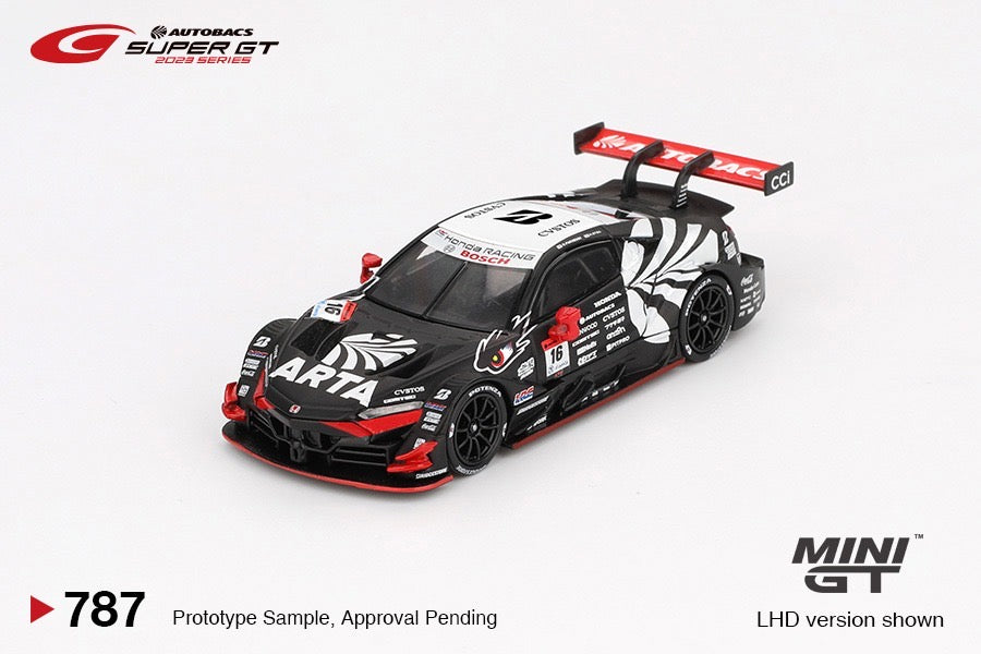 * PRE ORDER * MINI GT #787 1/64 Honda NSX-GT "Type S" GT500 #16 "ARTA MUGEN NSX-GT " ARTA 2023 SUPER GT Series
