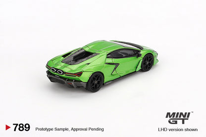 MINI GT #789 1/64 Lamborghini Revuelto Verde Selvans (RHD)