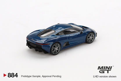 MINI GT #884 1/64 Jaguar C-X75 Blue (LHD)