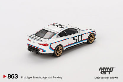 MINI GT #863 1/64 BMW 3.0 CSL White (RHD)