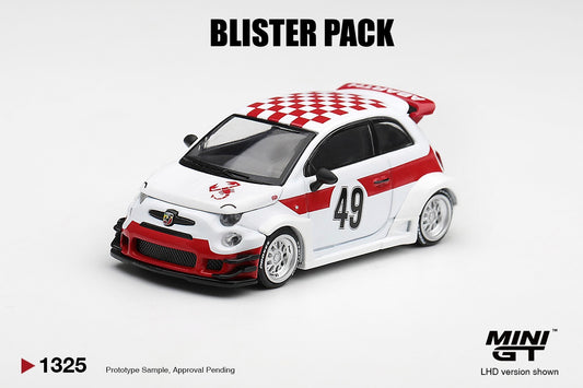 * PRE ORDER * MINI GT #1325 1/64 Abarth 595 LB-WORKS x Abas Works 1000 TC Tribute (RHD) *BLISTER PACK *