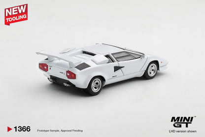 * PRE ORDER * MINI GT #1366 1/64  Lamborghini Countach LP500S White (LHD)