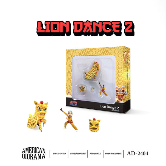* PRE ORDER * American Diorama 1/64 Figure Set : Lion Dance 2
