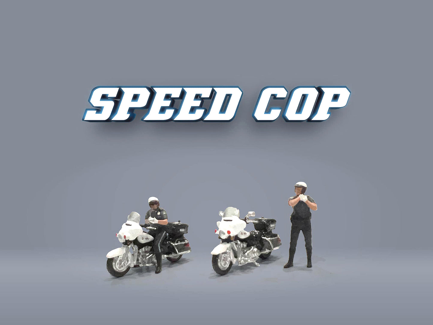 ** PRE ORDER ** American Diorama 1/64 Figures Set - Speed Cop - MIJO Exclusives