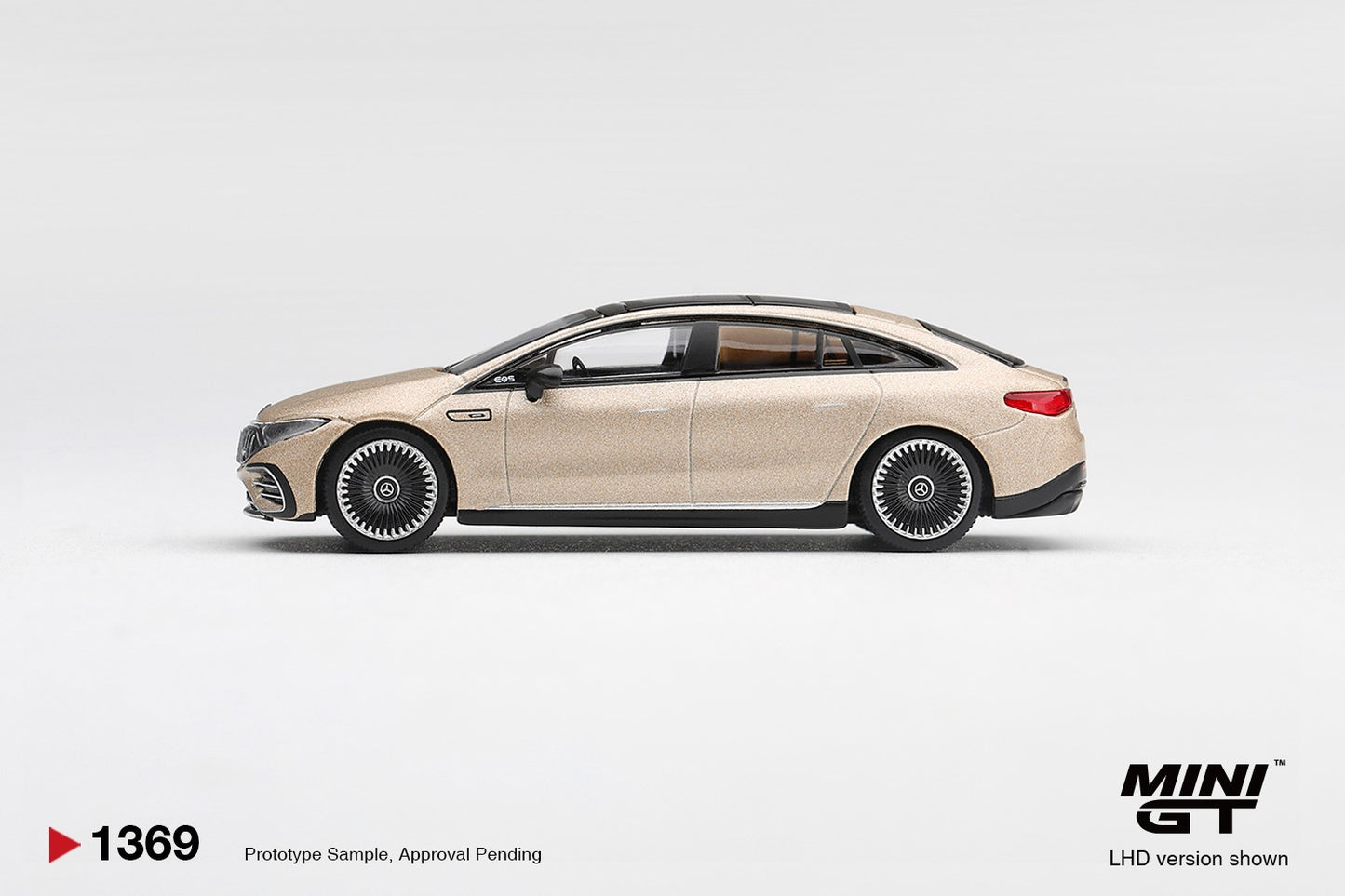 * PRE ORDER * MINI GT #1689 1/64  Mercedes-AMG EQS 53 Gold (RHD)