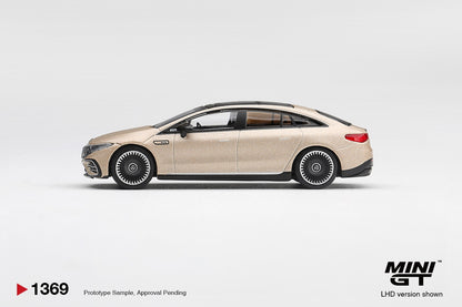 * PRE ORDER * MINI GT #1689 1/64  Mercedes-AMG EQS 53 Gold (RHD)