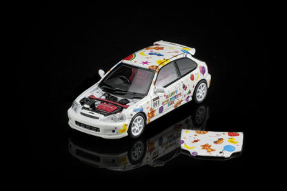 MOTORHELIX 1/64 CHILDREN DAY EXCLUSIVE RWB 993 / HONDA CIVIC TYPE R EK9