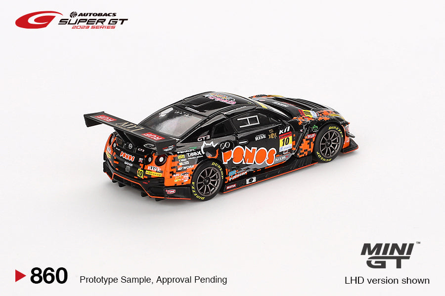 * PRE ORDER * MINI GT #860 Nissan GT-R NISMO GT3 #10 "PONOS GAINER GT-R" GAINER 2023 SUPER GT SERIES / SUPER GT