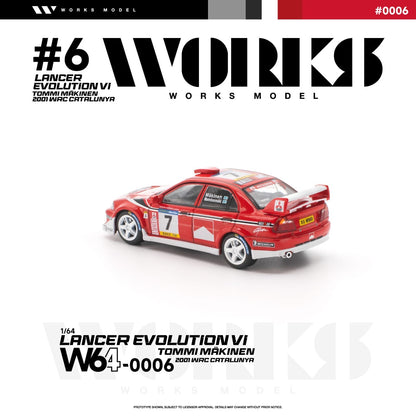 * PRE ORDER * Works 1:64 Evolution EVO VI Tommi Makinen Edition Red (W640002)