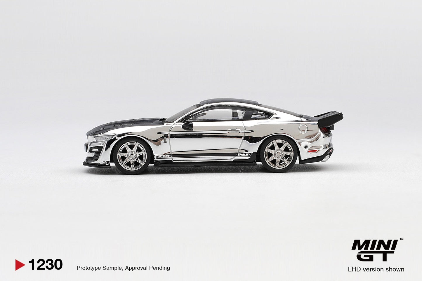 * PRE ORDER * MINI GT #1230 1/64 Shelby GT500 Dragon Snake Concept Chrome Silver (LHD)