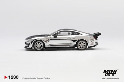 * PRE ORDER * MINI GT #1230 1/64 Shelby GT500 Dragon Snake Concept Chrome Silver (LHD)