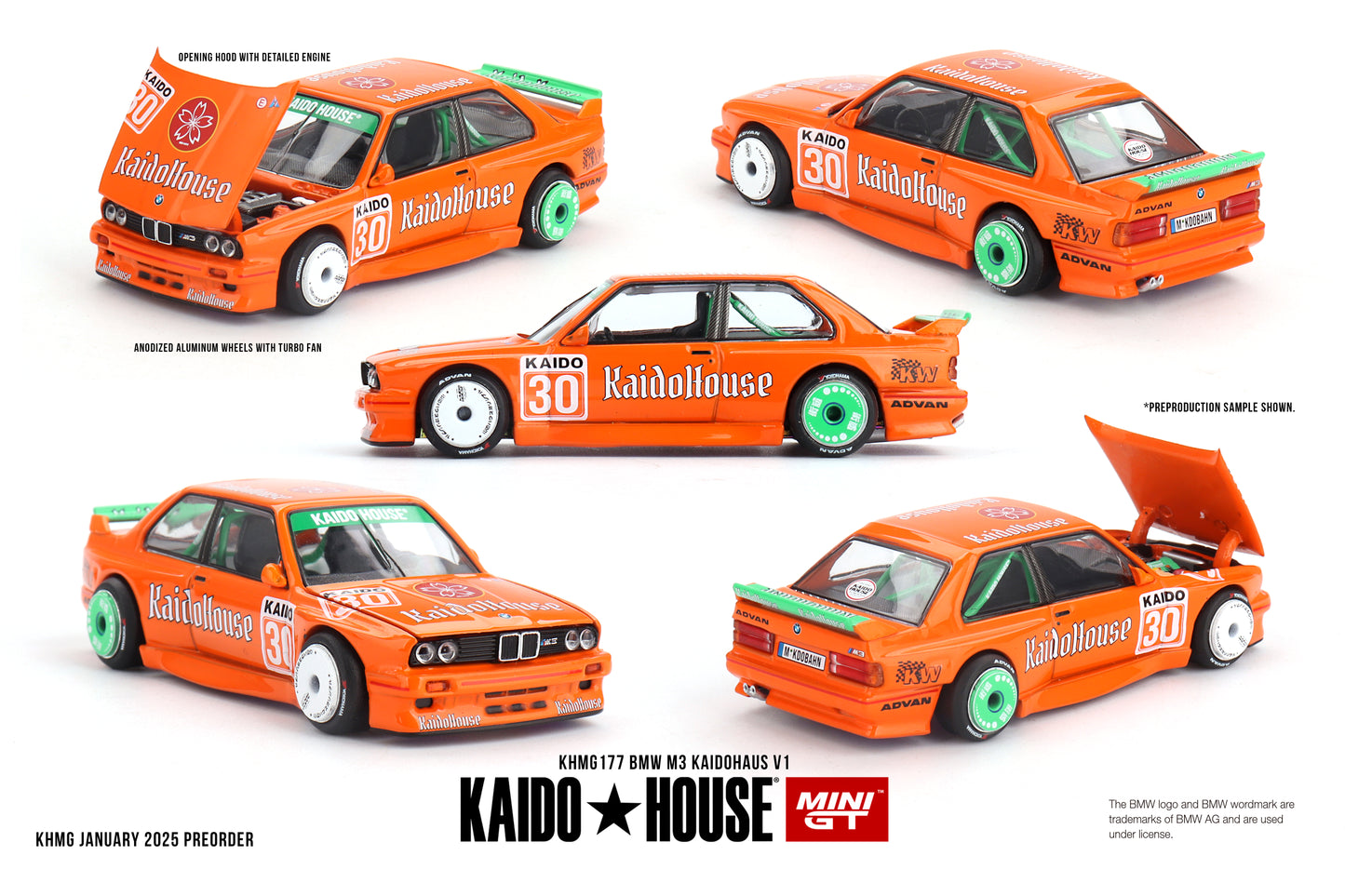 * PRE ORDER * MINI GT X KAIDO HOUSE BMW M3 KaidoHaus V1 KHMG177