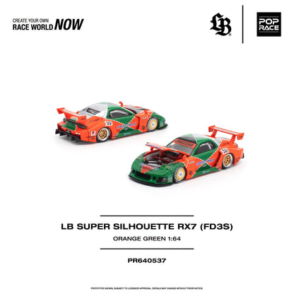 * PRE ORDER * POP RACE 1/64 LB SUPER SILHOUETTE RX7 (FD3S) PR640537