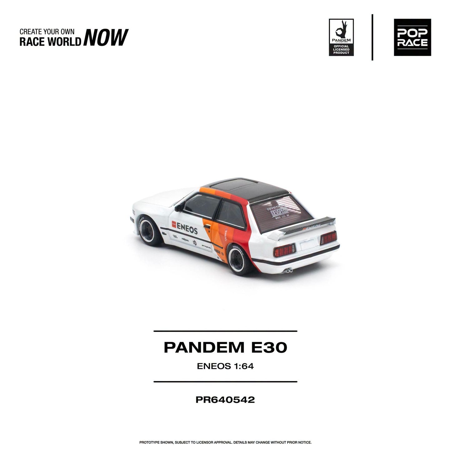 * PRE ORDER * POP RACE 1/64 PANDEM E30 ENEOS PR640542