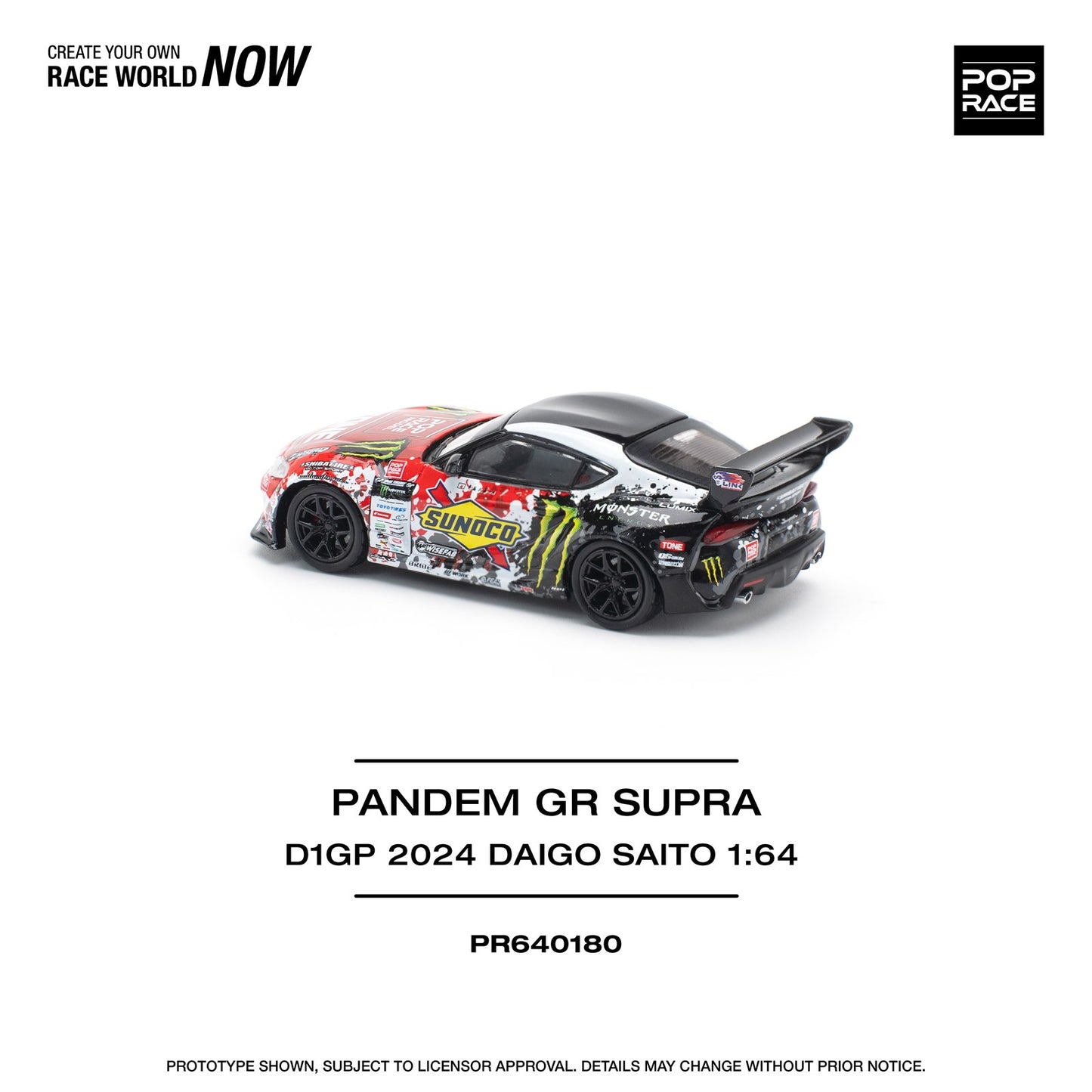 * PRE ORDER * POPRACE 1/64  PANDEM GR SUPRA D1GP 2024 DAIGO SAITO  PR640180