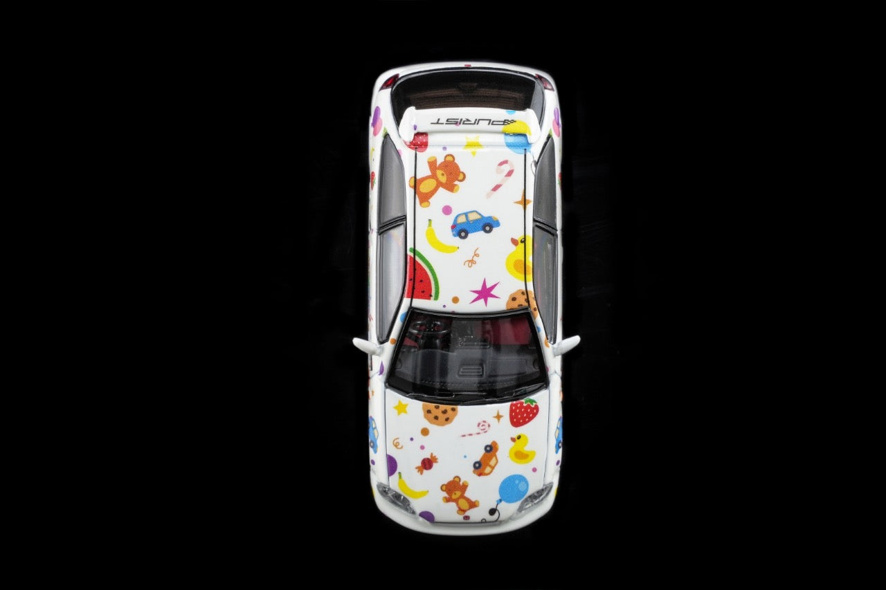 MOTORHELIX 1/64 CHILDREN DAY EXCLUSIVE RWB 993 / HONDA CIVIC TYPE R EK9