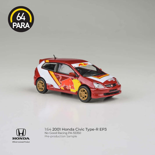 Para64 1/64 2001 Civic EP3 Type R RedBull Livery