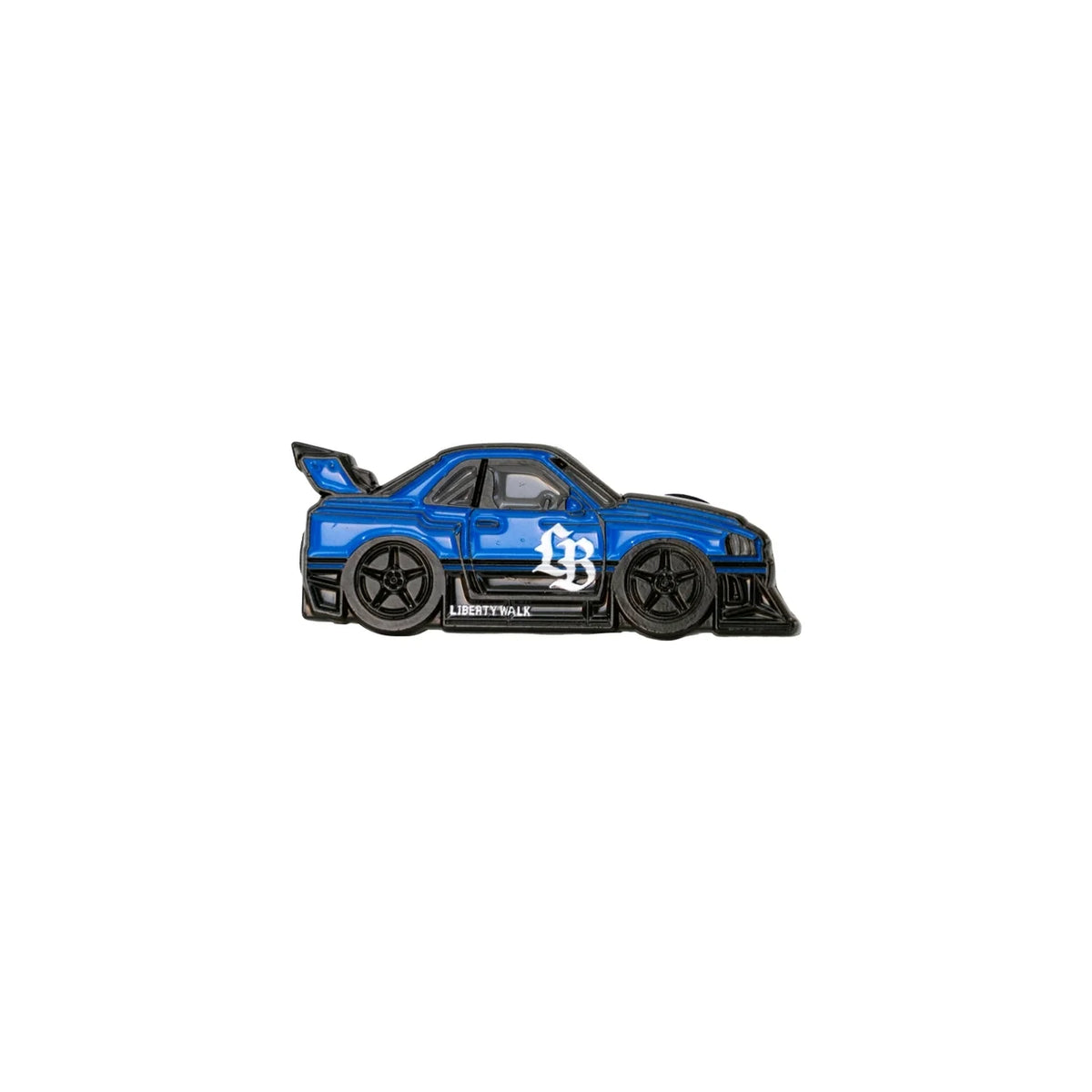 Leen Customs Pin Badge NISSAN SKYLINE LB-ER34 Super Silhouette SKYLINE Blue/Black