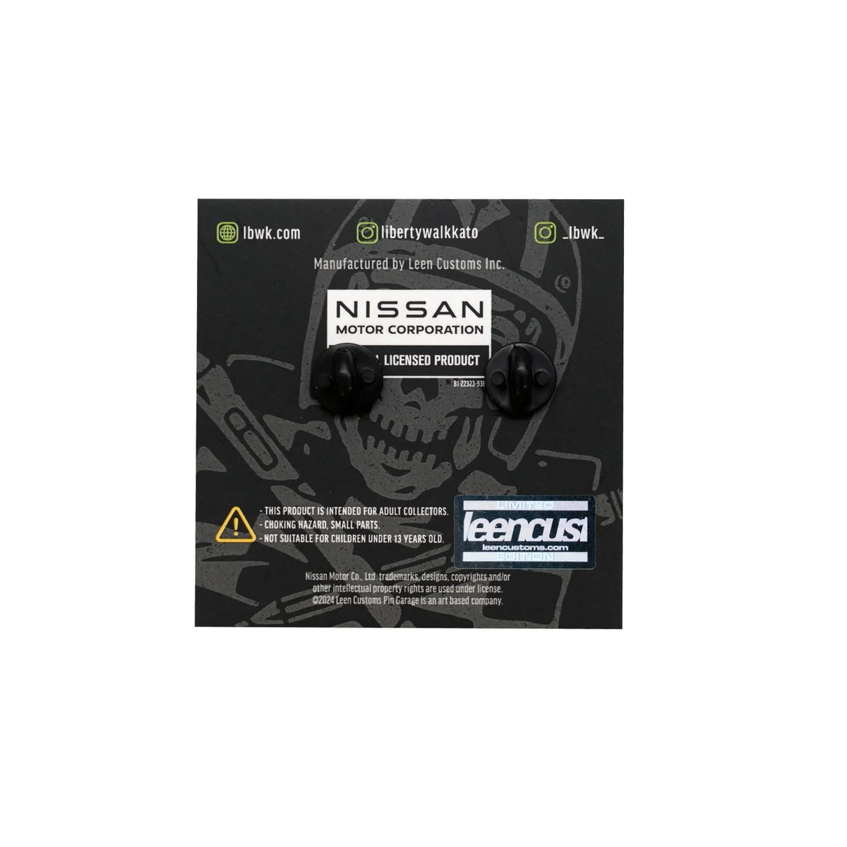 Leen Customs Pin Badge NISSAN SKYLINE LB-ER34 Super Silhouette SKYLINE Racing