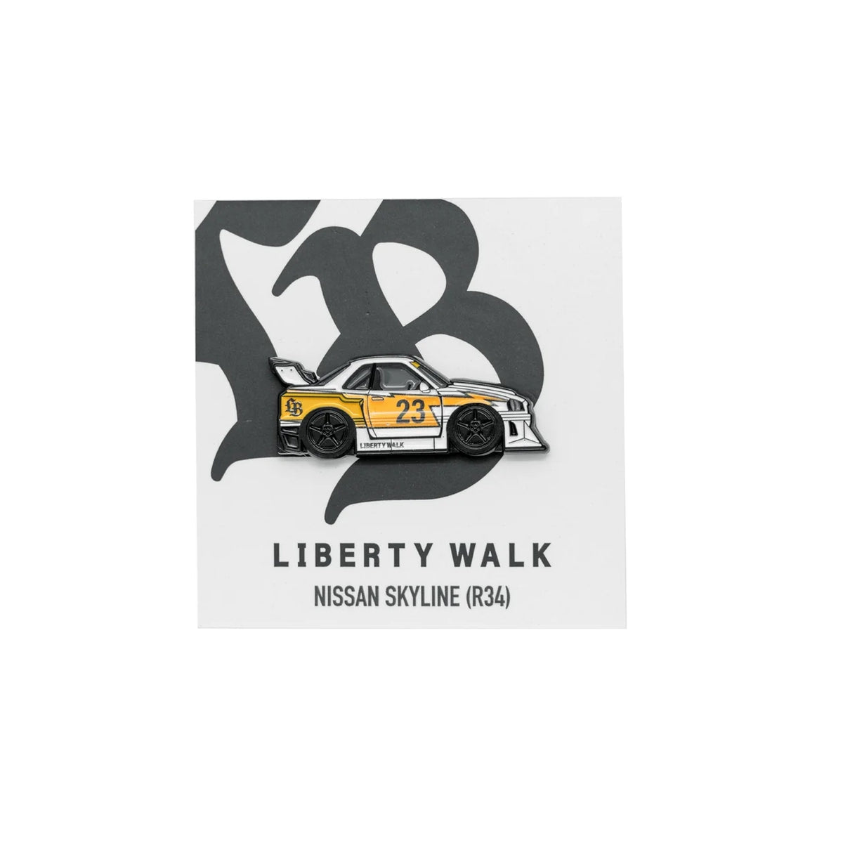 Leen Customs Pin Badge NISSAN SKYLINE LB-ER34 Super Silhouette SKYLINE Racing