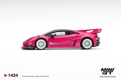 * PRE ORDER * MINI GT #1424 1/64 LB★WORKS Lamborghini Huracán GT Ruby Purple (LHD)