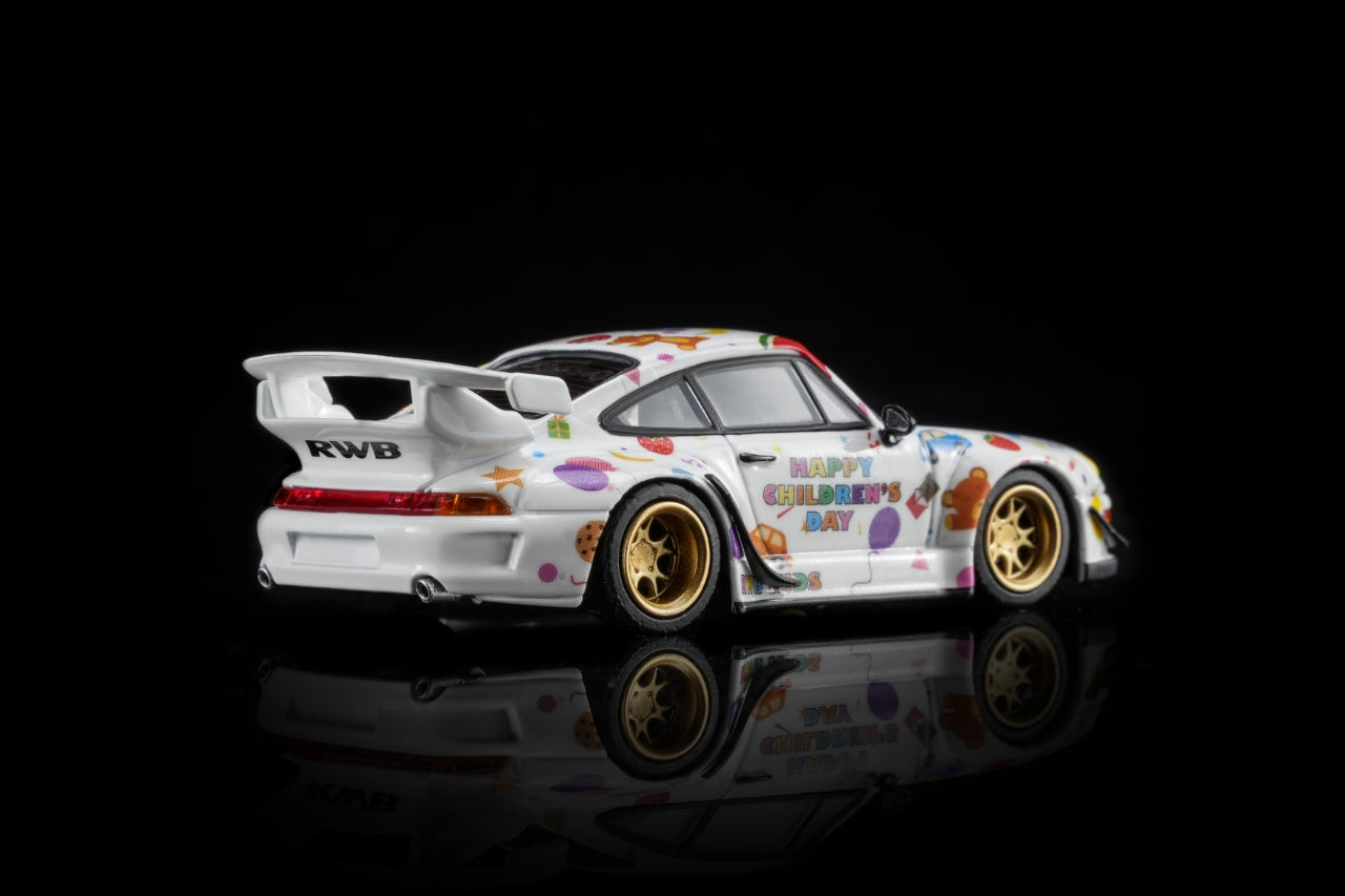 MOTORHELIX 1/64 CHILDREN DAY EXCLUSIVE RWB 993 / HONDA CIVIC TYPE R EK9