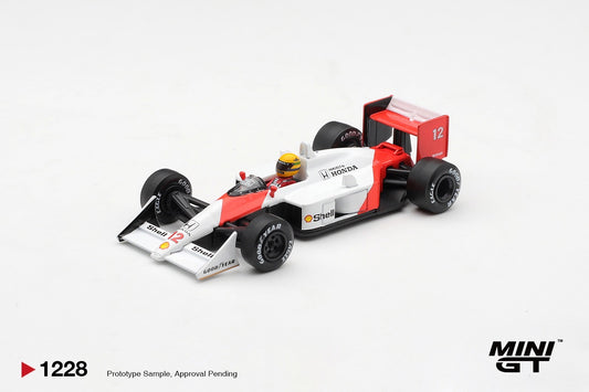 * PRE ORDER * MINI GT #1228 1/64 McLaren MP4/4 #12 Ayrton Senna 1988 Canadian Grand Prix Winner