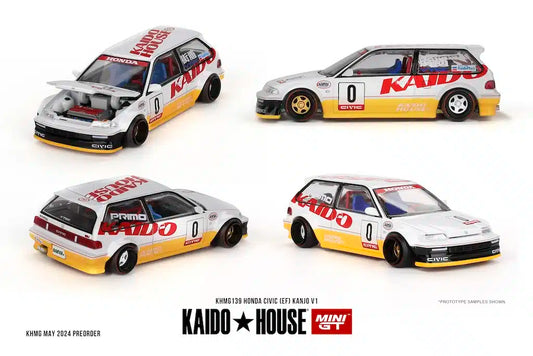 * PRE ORDER * [ Kaido House x MINI GT ] HONDA CIVIC EF KANJO V1 KHMG139