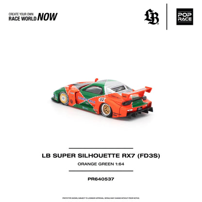 * PRE ORDER * POP RACE 1/64 LB SUPER SILHOUETTE RX7 (FD3S) PR640537