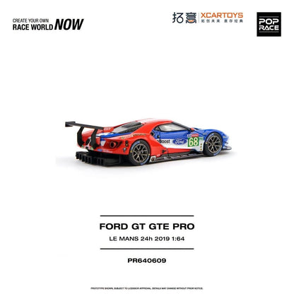 * PRE ORDER * POP RACE 1/64 FORD GT GTE PRO LE MANS 24H 2019 PR640609