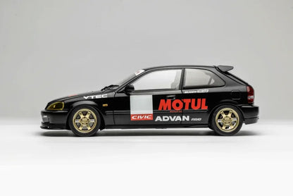 MOTORHELIX 1/18 Honda Civic TYPE R (EK9) MOTUL Black M85010