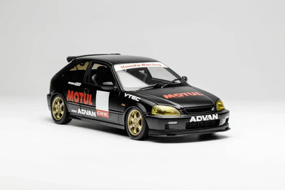 MOTORHELIX 1/18 Honda Civic TYPE R (EK9) MOTUL Black M85010