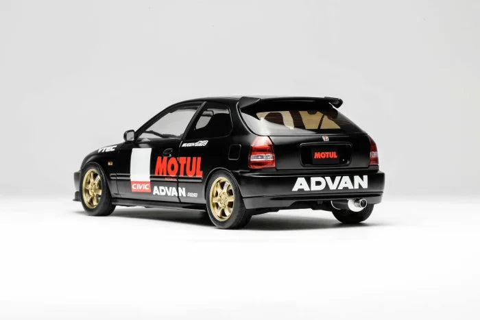 MOTORHELIX 1/18 Honda Civic TYPE R (EK9) MOTUL Black M85010