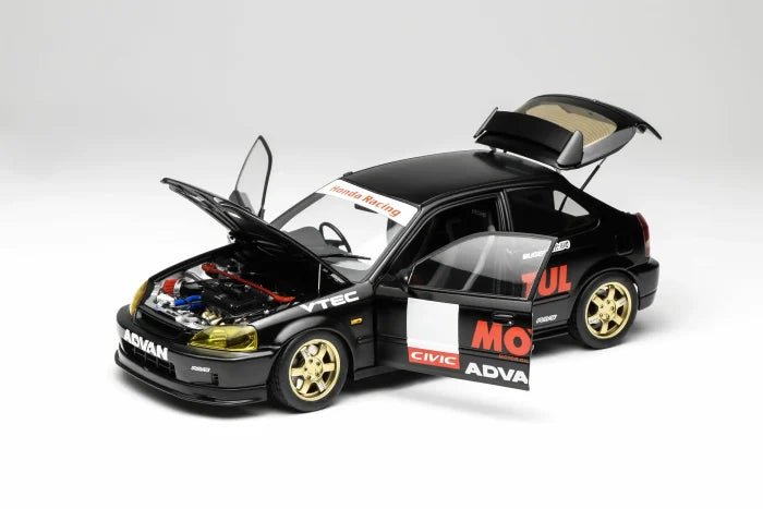 MOTORHELIX 1/18 Honda Civic TYPE R (EK9) MOTUL Black M85010