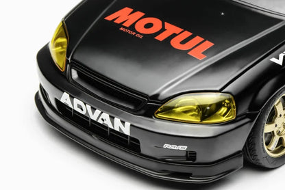 MOTORHELIX 1/18 Honda Civic TYPE R (EK9) MOTUL Black M85010