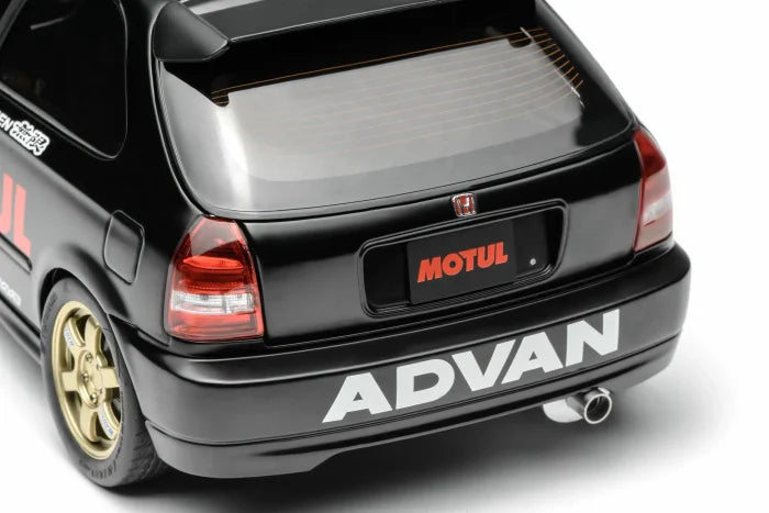 MOTORHELIX 1/18 Honda Civic TYPE R (EK9) MOTUL Black M85010