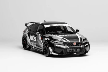 MOTORHELIX 1/18 Honda Civic TYPE R (FL5) Ultimate Edition Matte Black HKS