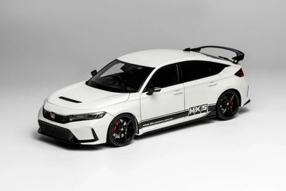 MOTORHELIX 1/18 Honda Civic TYPE R (FL5) HKS Livery Championship White M85317