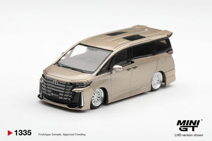 * PRE ORDER * MINI GT #1335 1/64 Toyota Vellfire 40 KUHL Gold Metallic (RHD)