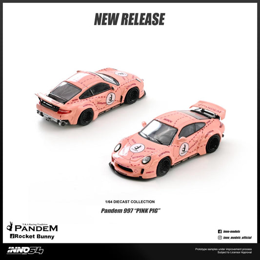 * PRE ORDER * INNO64 1/64 PANDEM 997 PINK PIG