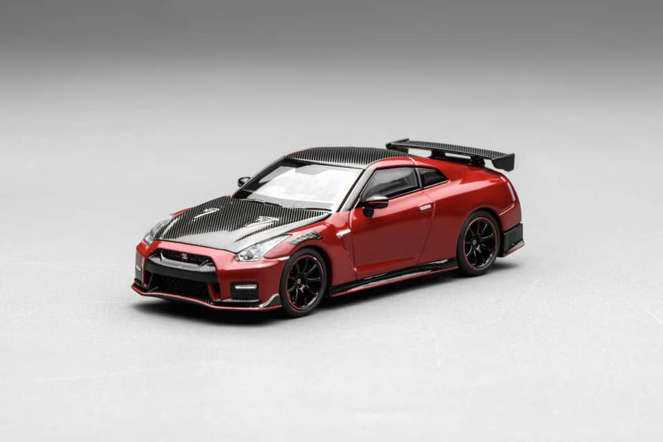 * PRE ORDER * MOTORHELIX 1/64 NISSAN GT-R R35 SPECIAL EDITION BY NISMO 2022 VIBRANT RED