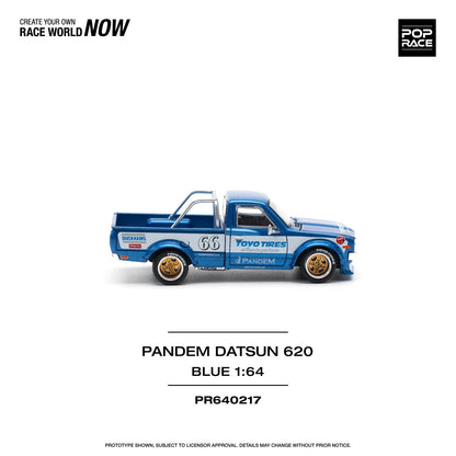 * PRE ORDER * POPRACE 1/64  PANDEM DATSUN 620 BLUE PR640217