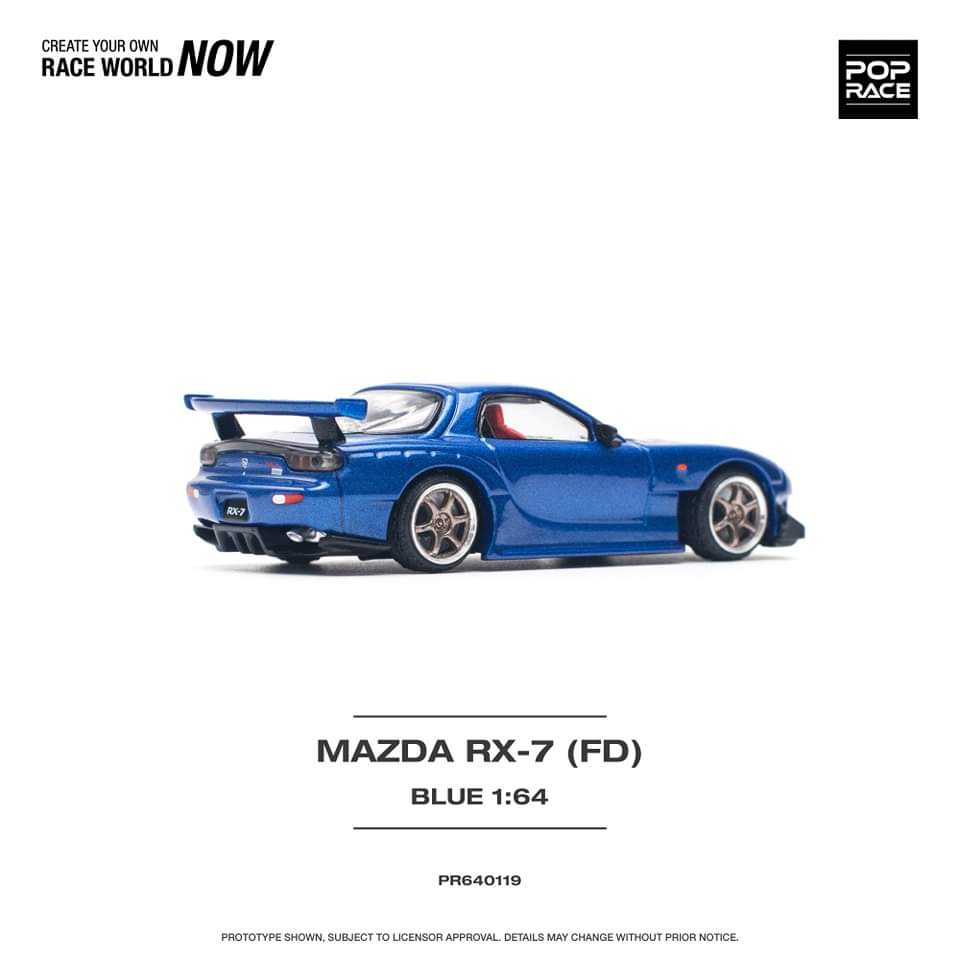 POP RACE 1/64 MAZDA RX-7 (FD3S) RE-AMEMIYA WIDEBODY METALLIC