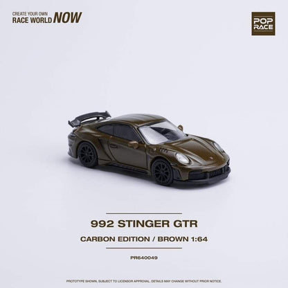 POPRACE  1/64 992 STINGER GTR CARBON EDITION BROWN
PR640049