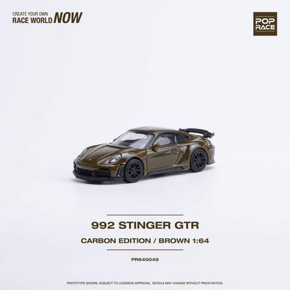 POPRACE  1/64 992 STINGER GTR CARBON EDITION BROWN
PR640049