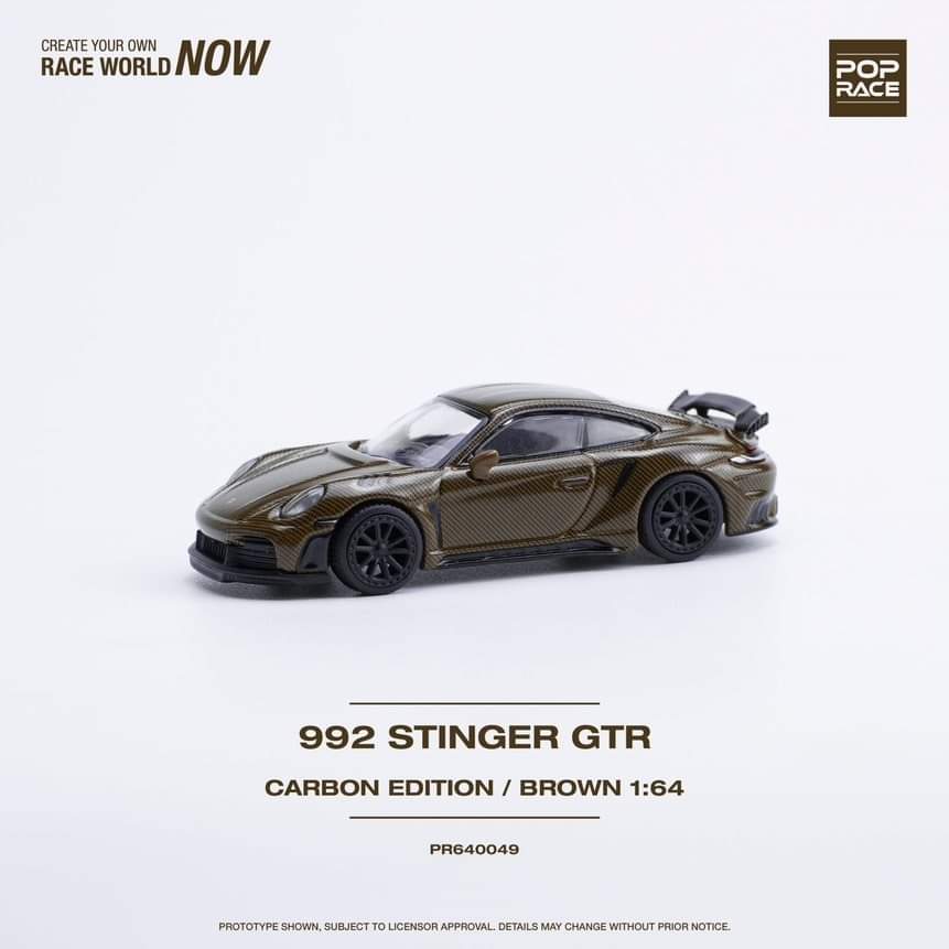 POPRACE  1/64 992 STINGER GTR CARBON EDITION BROWN
PR640049