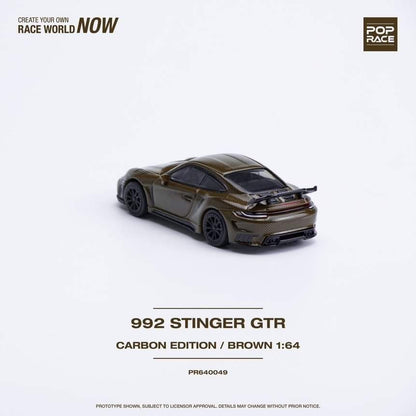 POPRACE  1/64 992 STINGER GTR CARBON EDITION BROWN
PR640049