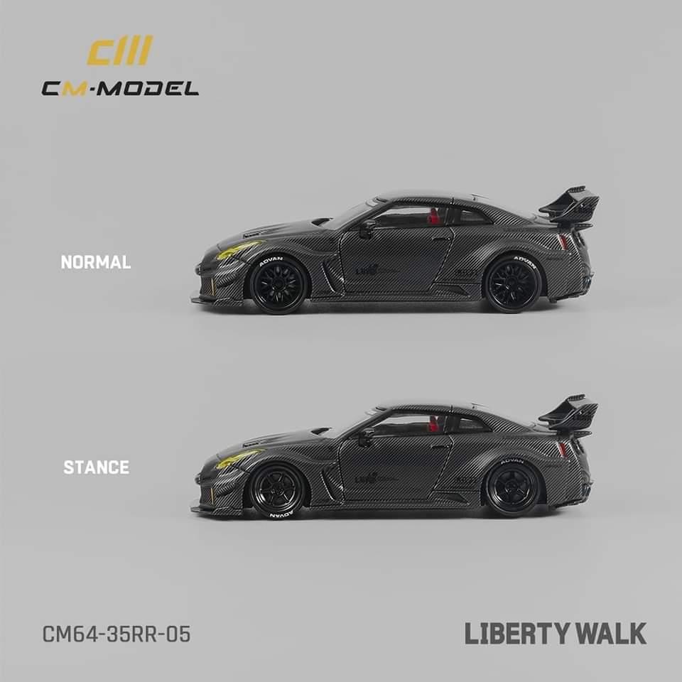 CM Model 1/64 Diecast Model
Nissan GT-R R35 Super Silhouette 35GT-RR 3.0
Full Carbon Black